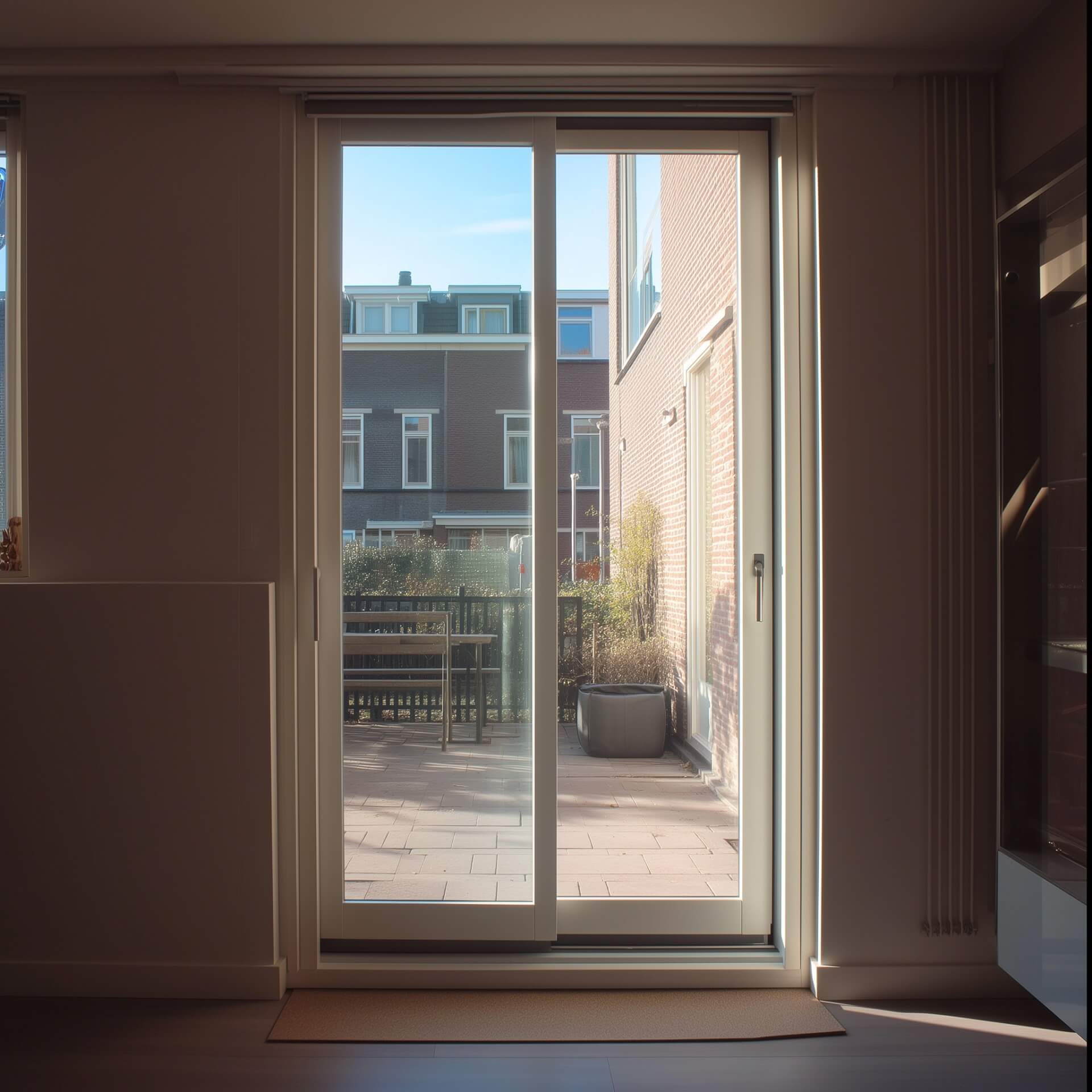 Slider door square